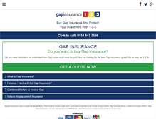 Tablet Screenshot of gapinsurance123.co.uk